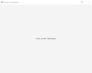 JavaFX with Gradle