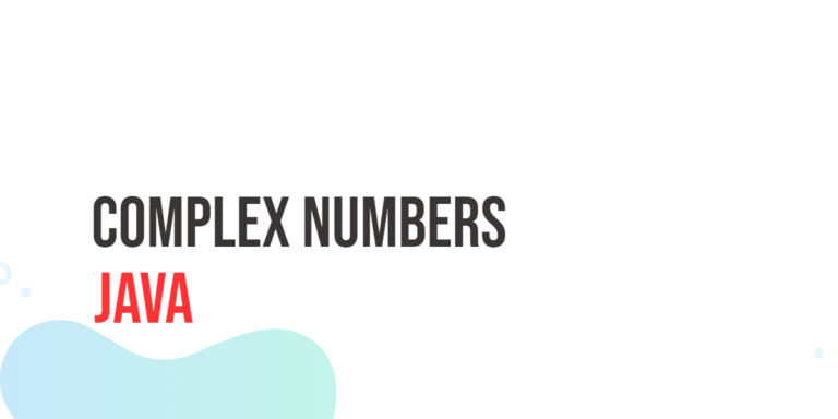 Complex Numbers in Java