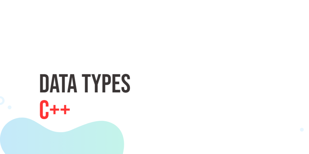 C++ data types