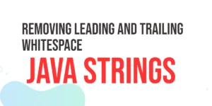 Read more about the article Removing Leading and Trailing Whitespace in Java Strings