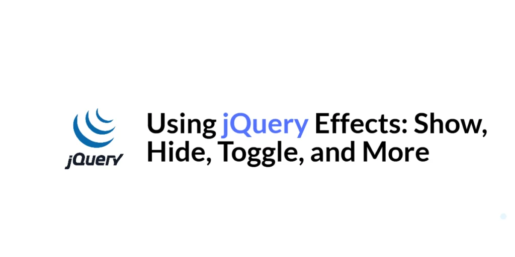 jQuery effects