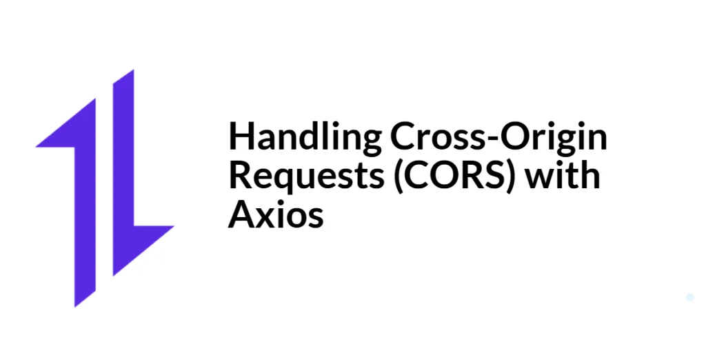 CORS with Axios
