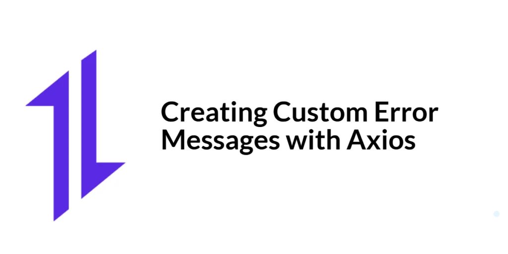 axios custom error messages