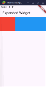 Flutter: Expanded Widget