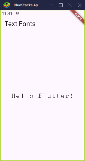 Flutter: Text Widget – Setting Text Font