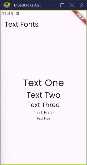 Flutter: Text Widget – Setting Text Font