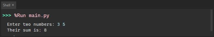Python: Getting User Input