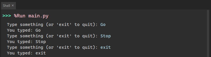 Python: Getting User Input