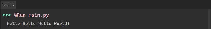 Python: Repeating Strings