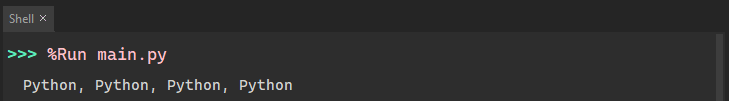 Python: Repeating Strings