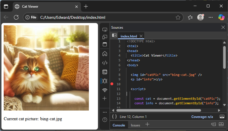 javascript element attributes