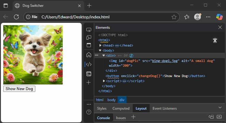 javascript element attributes