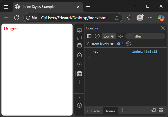 computed css
