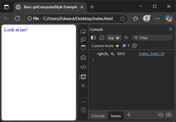 computed css