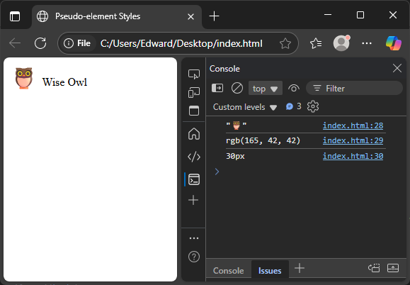 computed css