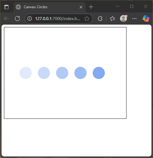 JavaScript Canvas: Drawing Circles and Arcs
