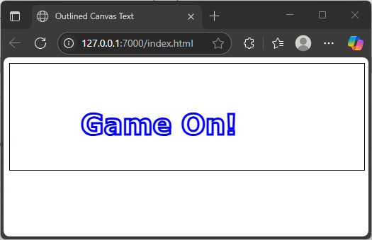 JavaScript Canvas: Drawing Text