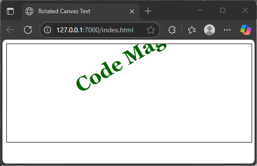 JavaScript Canvas: Drawing Text