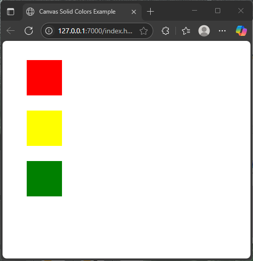 JavaScript Canvas: Using Colors and Gradients