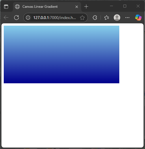 JavaScript Canvas: Using Colors and Gradients