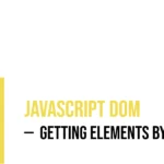 JavaScript DOM: Getting Elements by Name