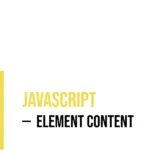 JavaScript Element Content
