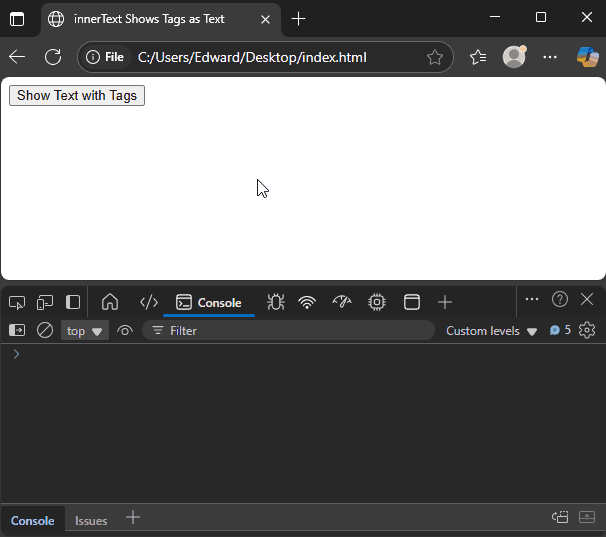 JavaScript Element Content