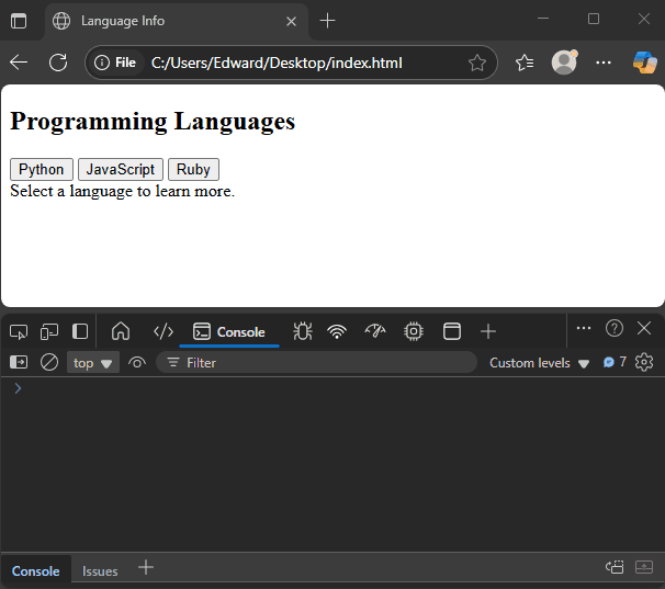 JavaScript Element Content