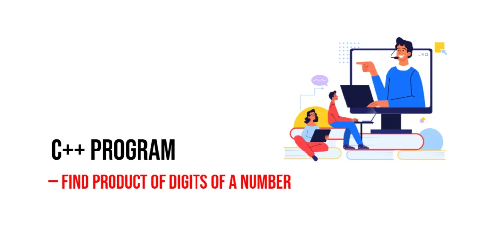 C++ Program to Find Product of Digits of a Number