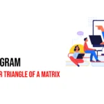 C++ Program to Find Upper Triangle of a Matrix