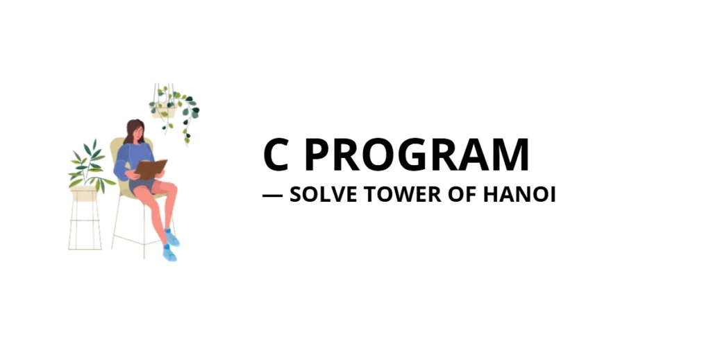C Program to Solve Tower of Hanoi