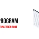 Java Program to Implement Insertion Sort