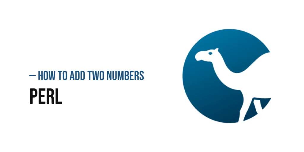 How to Add Two Numbers in Perl